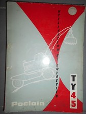 POCLAIN TY45 - TY 45 : notice