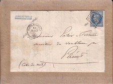 LETTRE PLI NAPOLEONVILLE PONTIVY CERES 25 GC 2609 SIGNATURES EXPERT 1869