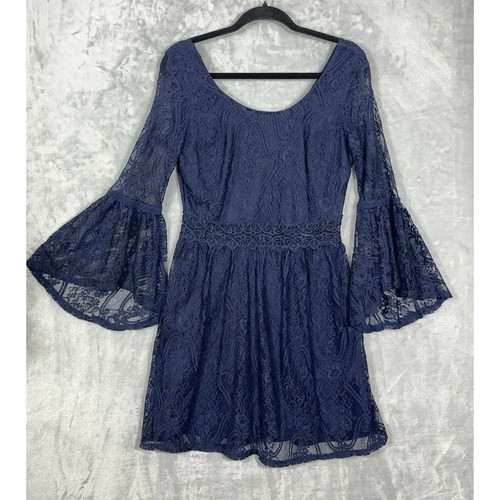 Bcx juniors dress blue lace - blue,