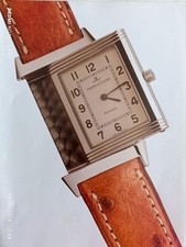 JAEGER LECOULTRE  Vintage Print Ad !! " REVERSO Watch "