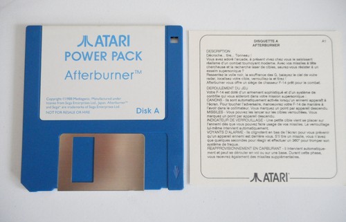 Afterburner jeu game atari - game,