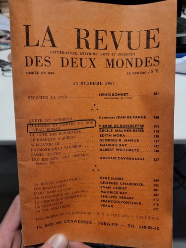 Revue des deux - deux, 20