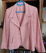 Veste rose/blanc T.42