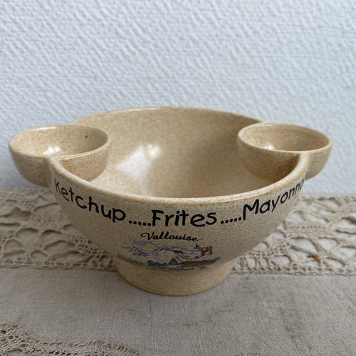 Ancien bol gres frites - ancien,
