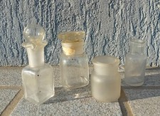 4 Anciens Flacons de pharmacie