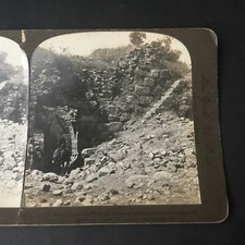 ISRAËL Vue Stéréoscopique CESAREE 1903 Cesarea Cesar’s Gate Photography
