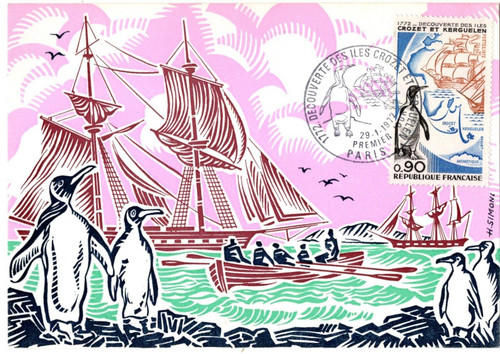 1704 fdc carte 1er - , jour
