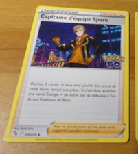 POKEMON GO FRANCAISE CARD CARTE Capitaine d'Equipe Spark 070/078 FR JCC NEUF