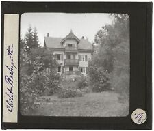 Châlet Vosges, nature France, photo ancienne plaque de verre, positif 8,5x10 cm