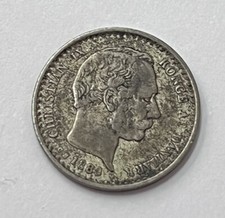 Pièce 10 ore Danemark 1889 en argent. Ref72932