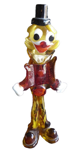 Clown murano verre soufflé - murano,