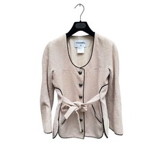 Chanel Spring 2012 Pale Pink Tweed Jacket  Size 34 / XS