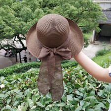 Femme Paille Seau Chapeau