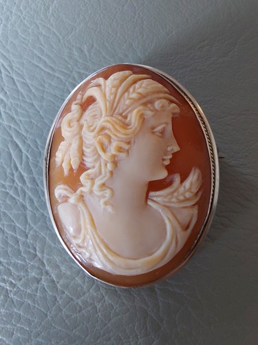 Pendentif camée coquille - pendentif,