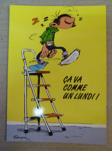 Carte postale gaston lagaffe - carte,