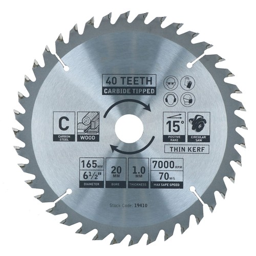 Lame scie circulaire 165 mm - circulaire,