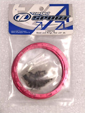Team Losi LOSB7006 Bead Lock Rings Red (X4) & Screws LST AFT MGB Vintage TLR