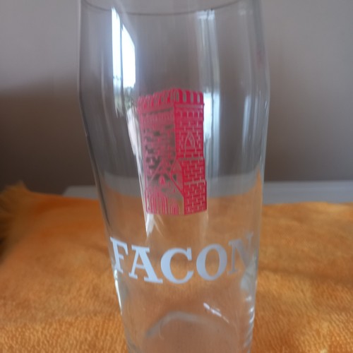 Ancien verre bière brie facon - bière,