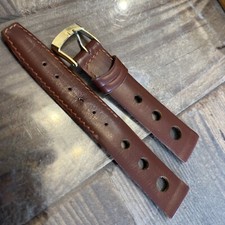 Bracelet De Montre Rallye Vintage Marron 18 mm Neuf De Stock G1-11