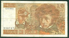 10 FRANCS BERLIOZ  2 / 3 / 1978  ETAT : TB   B 303
