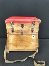 Ancien Tabouret De Pêche ? Vintage " Article De Pêche Française" Deco Loft 