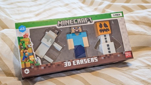 Minecraft erasers - 3d,