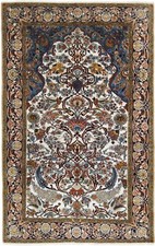 Tapis Oriental En Laine Hereke Original 192 X 122 Cm Ancien