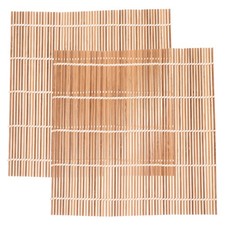 Rideau à Sushi en bambou, 2 pièces, tapis à rouler pour Sushi, tapis à Sushi