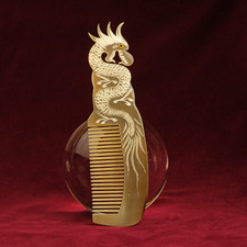 Peigne Beauté Cheveux Vietnam Peigne de Corne de Buffle Poli Poil Long