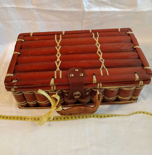 Valisette bambou vintage