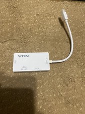 VicTsing Vtin 4K Mini DisplayPort to HDMI/DVI/VGA 3 in 1, thunderbolt Compatible