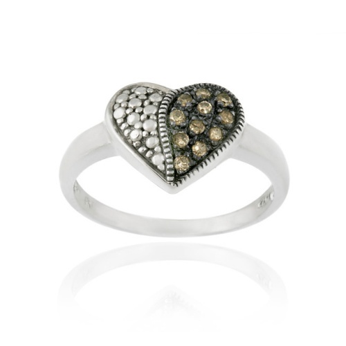 Argent sterling 11ct tdw - sterling, .11ct.