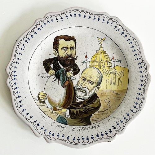 Rare assiette satirique - rare, !