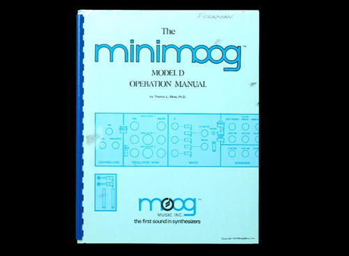 The minimoog model operation - d,
