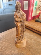 vierge en bois hauteur 14 cm