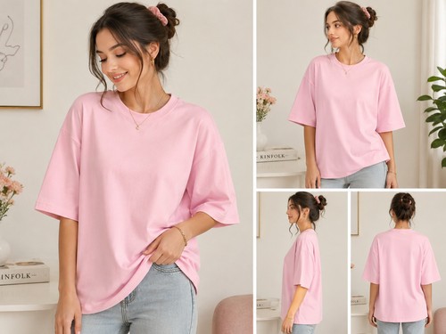 Shirt femme rose uni col - femme,
