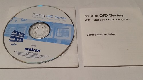 Installation matrox qid - cd,