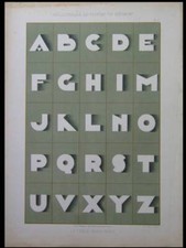 ALPHABET ART DECO - 1930 -
