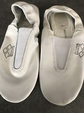 Chausson Confort Danse Gymnastique Dessus Cuir ARENA Blanc Pointure 34