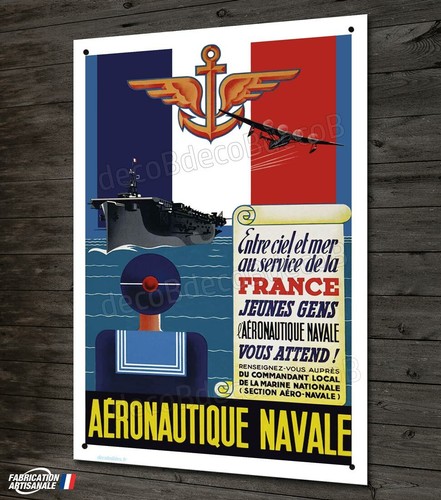 Plaque métal 30x20cm repro