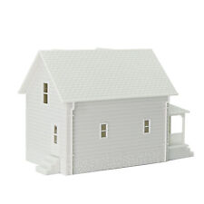 1pc Échelle N 1:160 Modèle de Maison Blanc Bâtiment à Assembler village house