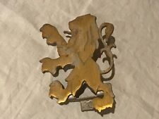Ancien emblème "lion", Peugeot, garniture de calandre, en laiton