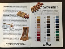 ANCIEN CATALOGUE LIVRE DE VENTE DMC FIL A COUDRE 100% FIBRES NATURELLES COTON