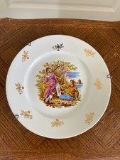 Assiette décorative LIMOGES décor Fragonard dorure