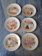 Lot de 6 assiettes en porcelaine de Couleuvre  - ligne Limoise