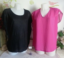 Lot vêtements occasion femme : Hauts " Promod - Pull & Bear " - T: 40 / 42 / L *