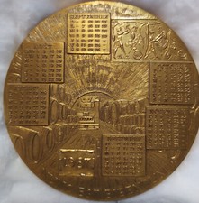 médaille calendrier 1987 en bronze - Monnaie de Paris - la vigne