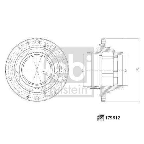 Moyeu roue febi - febi, bilstein