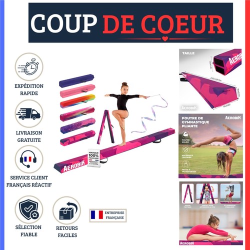 Poutre gymnastique pliable - poutre,