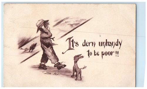 1911 boy and dog windy - boy,